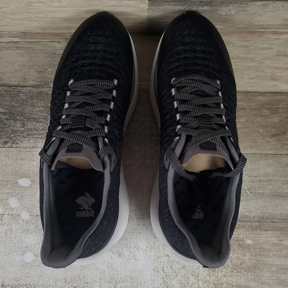 Rabbit‎ Dream Chaser Mens Shoes Sz 10 M Athletic Running Black Lace Up Sneakers